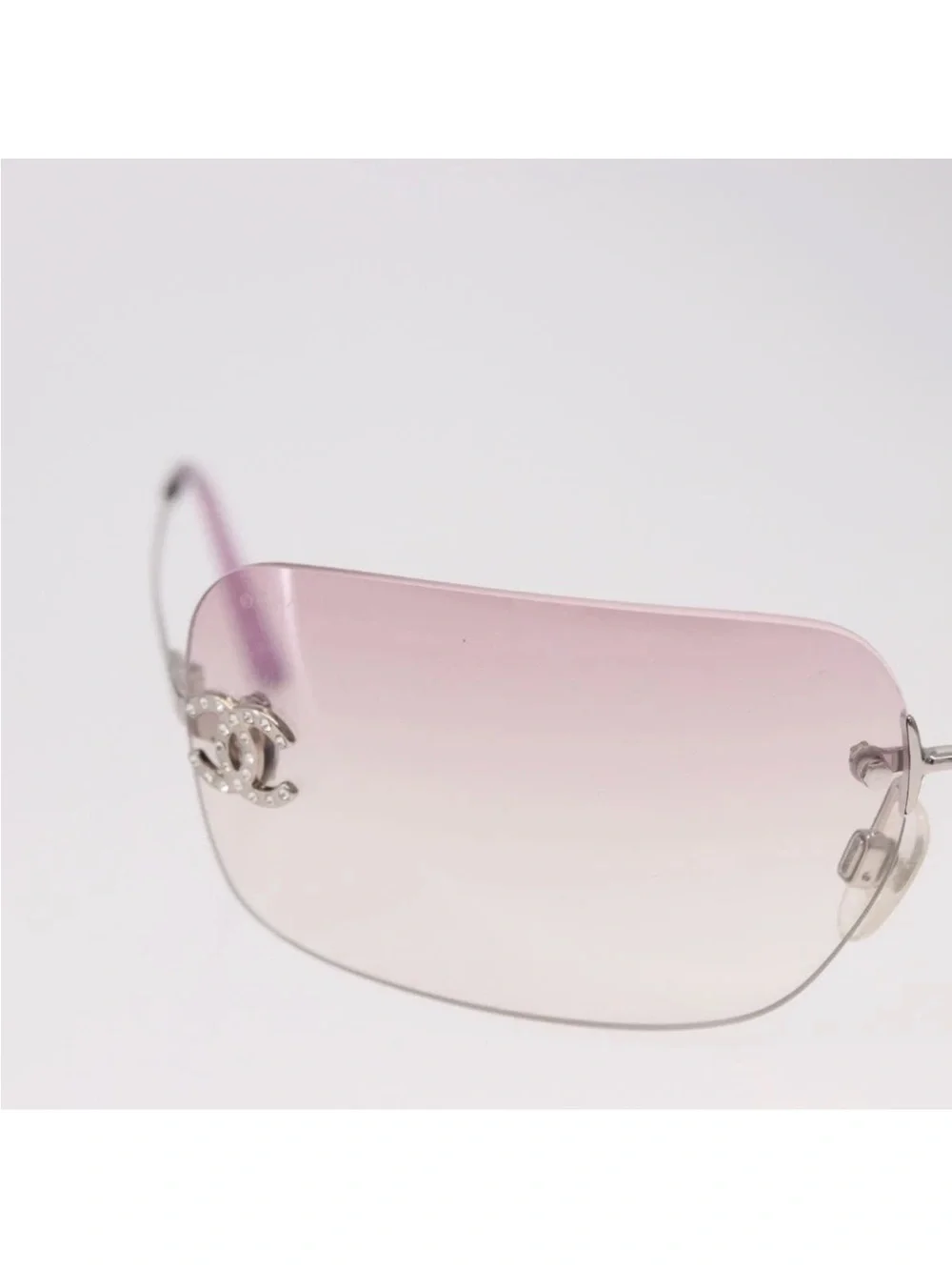 Chanel Lilac Gradient Rimless Sunglasses